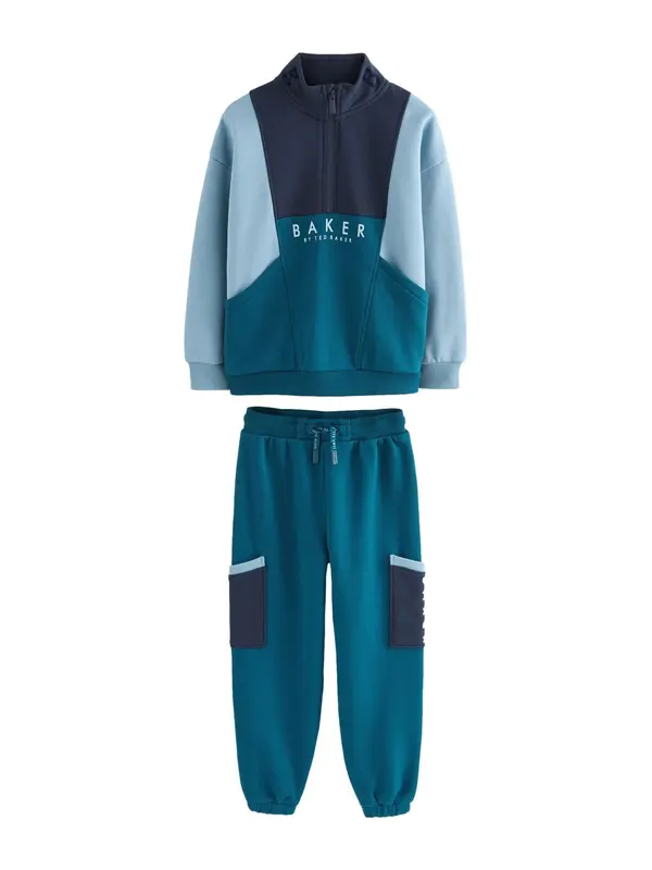 Baker by Ted Baker Baker by Ted Baker Jogging komplet  mornarsko plava / cijan plava / svijetloplava