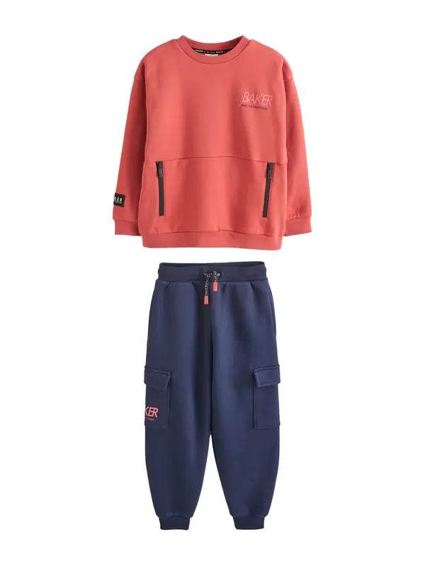 Baker by Ted Baker Baker by Ted Baker Jogging komplet  mornarsko plava / roza / crvena