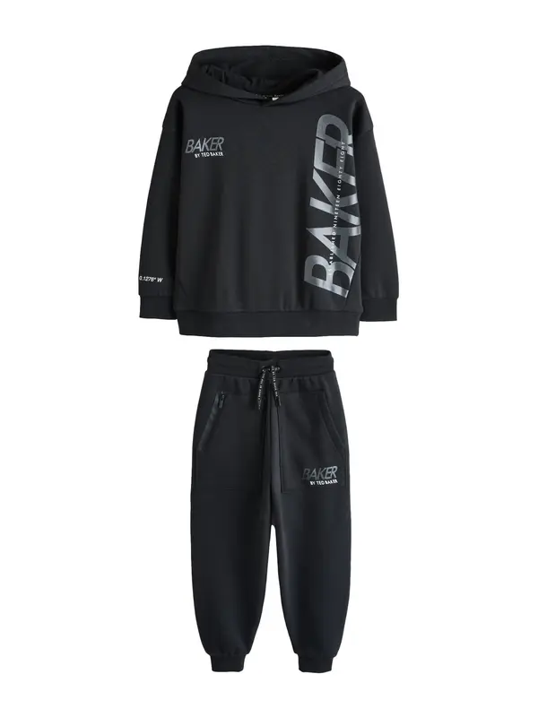 Baker by Ted Baker Baker by Ted Baker Jogging komplet  srebrno siva / crna / bijela