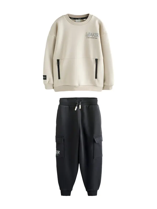 Baker by Ted Baker Baker by Ted Baker Jogging komplet  svijetloplava / kameno siva / crna