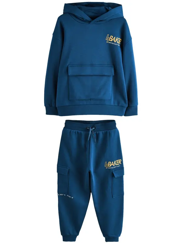 Baker by Ted Baker Baker by Ted Baker Jogging komplet  tamno plava / limun / bijela