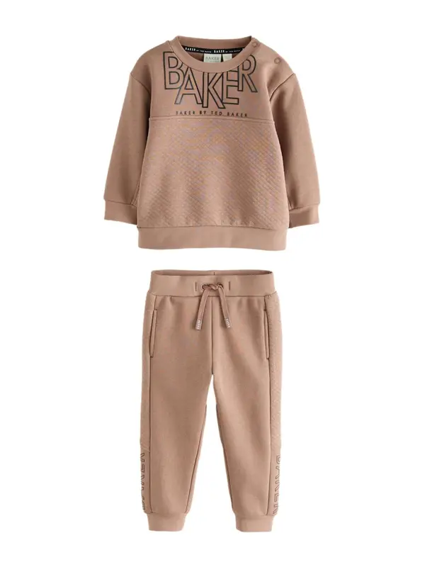 Baker by Ted Baker Baker by Ted Baker Jogging komplet  taupe siva / crna