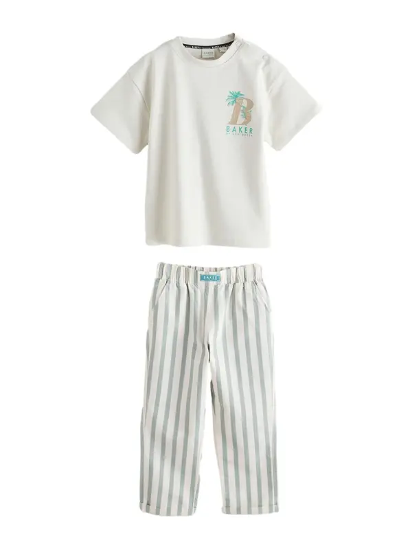 Baker by Ted Baker Baker by Ted Baker Komplet  dimno siva / zelena / bijela