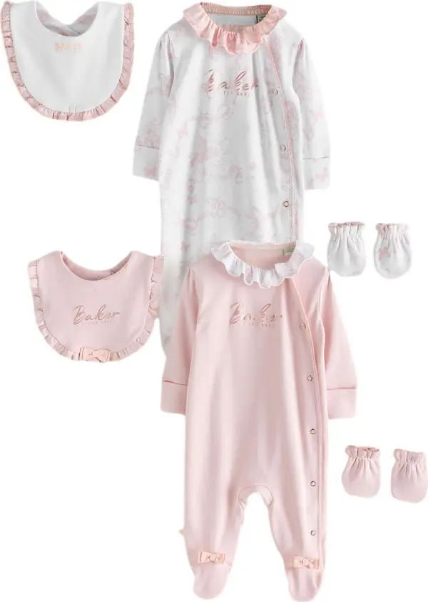Baker by Ted Baker Baker by Ted Baker Komplet donjeg rublja  roza / bijela