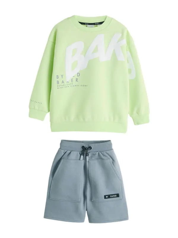 Baker by Ted Baker Baker by Ted Baker Komplet  kameno siva / jabuka / bijela