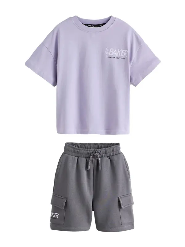 Baker by Ted Baker Baker by Ted Baker Komplet  tamo siva / lila / crna / bijela