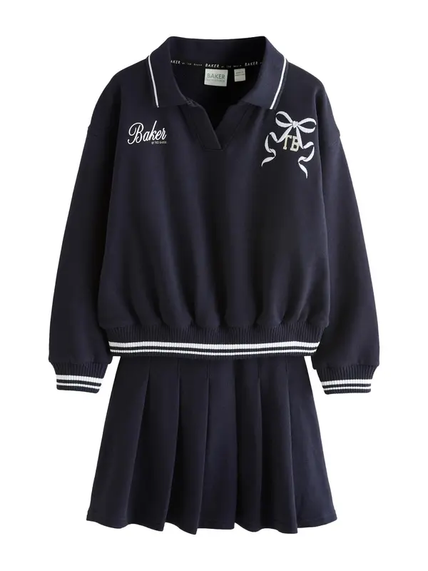 Baker by Ted Baker Baker by Ted Baker Komplet 'Varsity'  svijetlobež / mornarsko plava / bijela