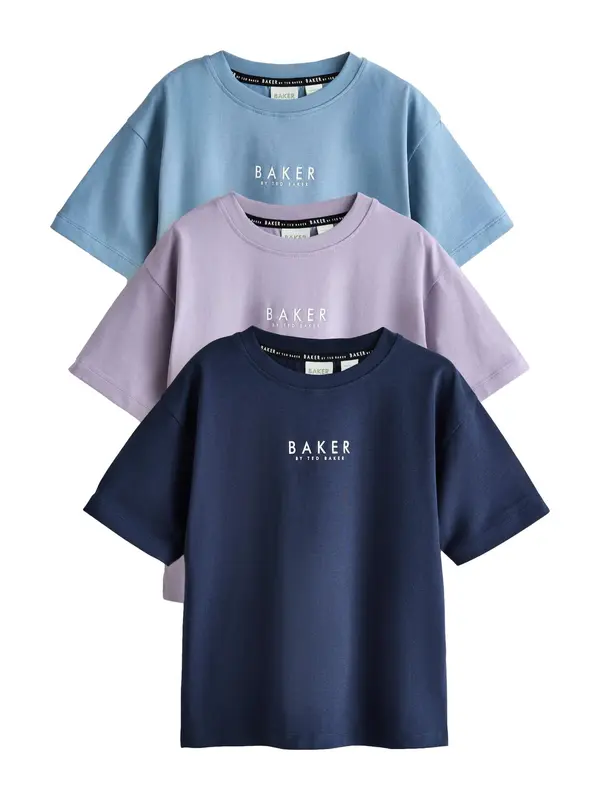 Baker by Ted Baker Baker by Ted Baker Majica  morsko plava / nebesko plava / lavanda / bijela