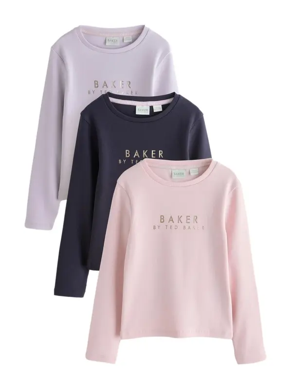 Baker by Ted Baker Baker by Ted Baker Majica  noćno plava / svijetloljubičasta / roza