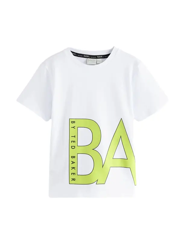 Baker by Ted Baker Baker by Ted Baker Majica  travnato zelena / crna / bijela