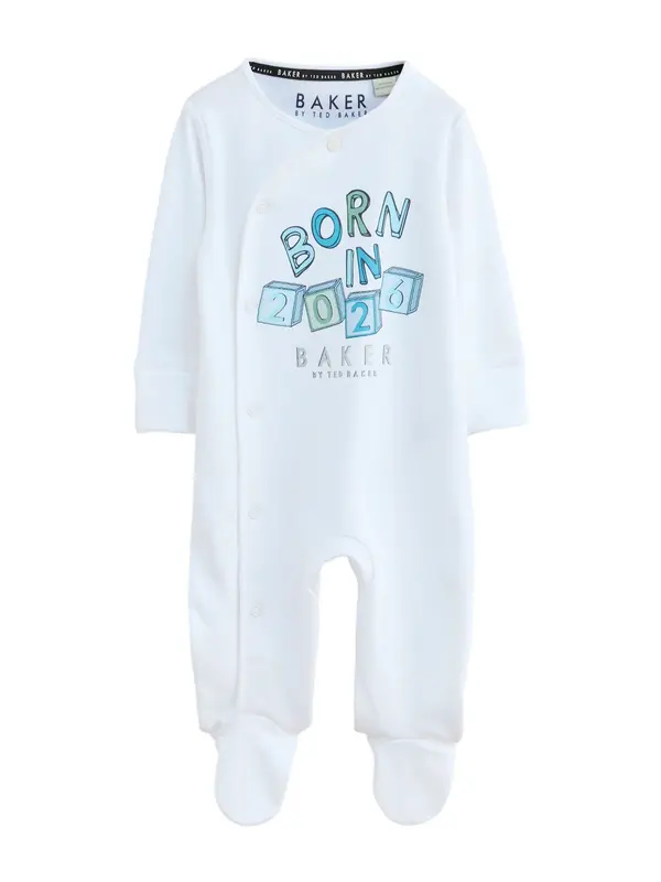 Baker by Ted Baker Baker by Ted Baker Pidžama set 'Born In 2026'  azur / pastelno plava / svijetlozelena / bijela