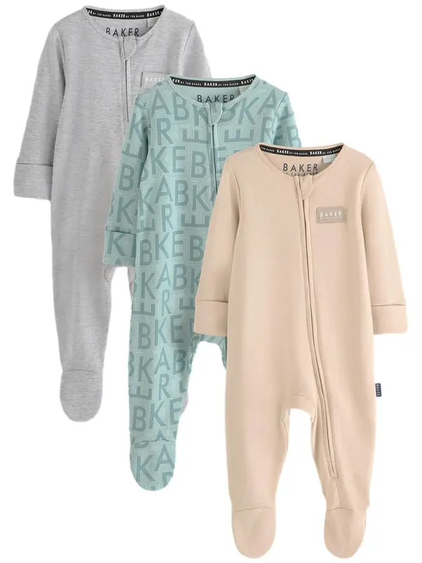 Baker by Ted Baker Baker by Ted Baker Pidžama set  siva / zelena / menta / marelica