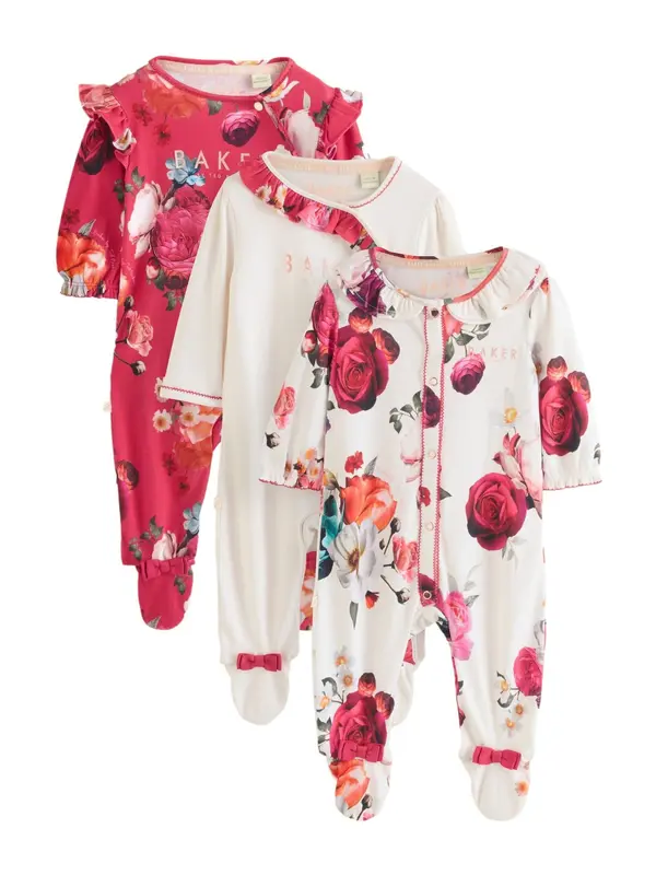 Baker by Ted Baker Baker by Ted Baker Pidžama set  zelena / narančasta / crvena / bijela