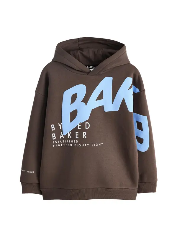 Baker by Ted Baker Baker by Ted Baker Sweater majica  svijetloplava / čokolada / bijela