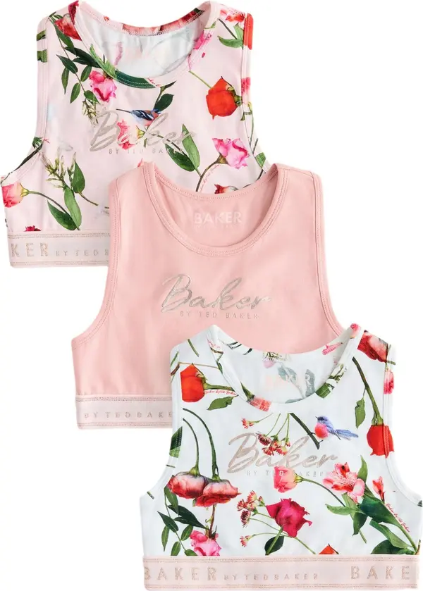 Baker by Ted Baker Baker by Ted Baker Top  tamno zelena / prljavo roza / pastelno roza / bijela