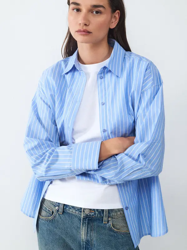 BALMOHK BALMOHK Bluza  svijetloplava / bijela