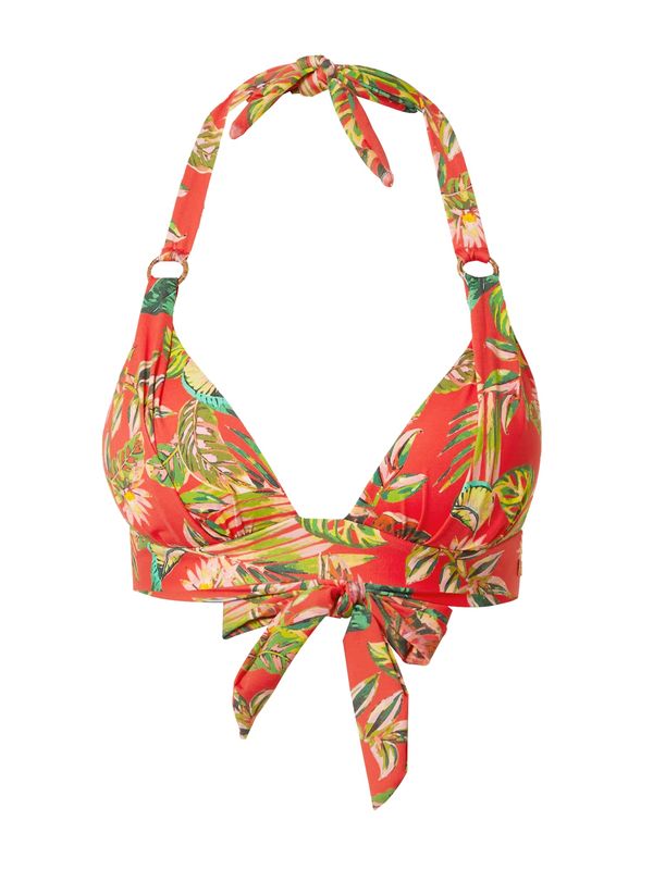Banana Moon Banana Moon Bikini gornji dio  sivkasto zelena / žad / narančasto crvena