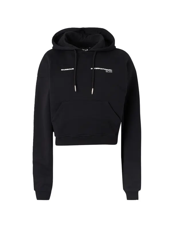 Barbour International Barbour International Sweater majica 'Ciara'  crna / bijela