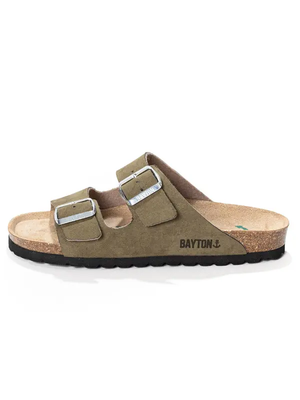 Bayton Bayton Natikače s potpeticom 'Athena'  bež / kaki / crna / srebro