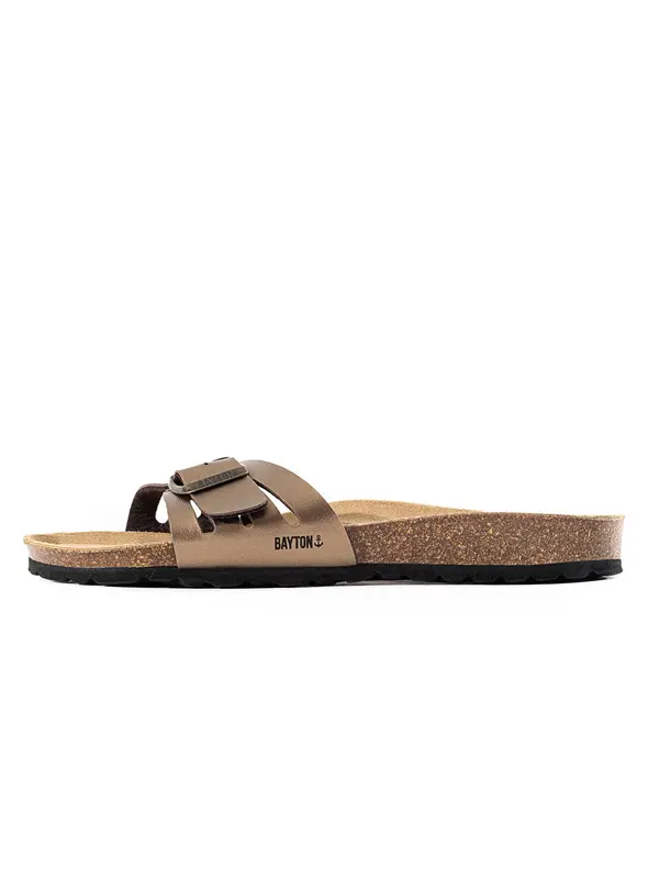 Bayton Bayton Natikače s potpeticom 'Athena'  boja devine dlake (camel)