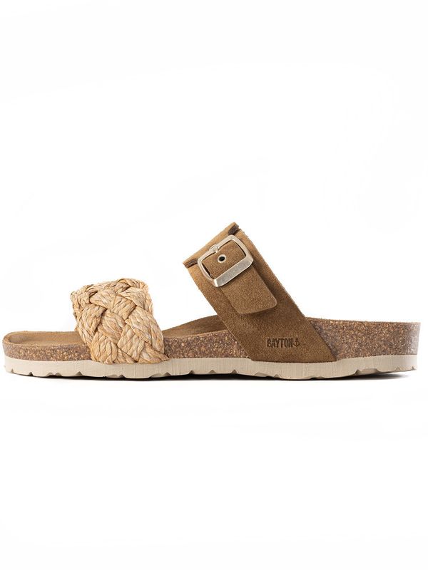 Bayton Bayton Natikače s potpeticom 'Carina'  boja devine dlake (camel) / smeđa