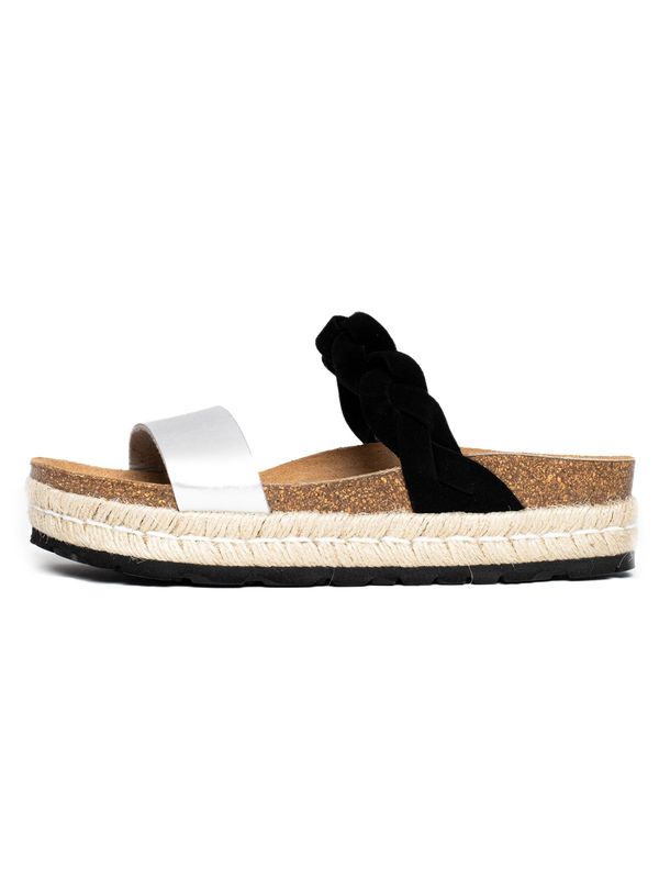 Bayton Bayton Natikače s potpeticom 'Clarence'  boja pijeska / smeđa / crna / srebro