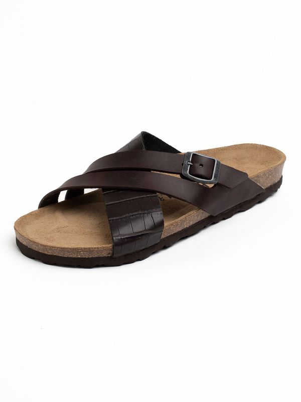 Bayton Bayton Natikače s potpeticom 'Gautier'  tamno smeđa