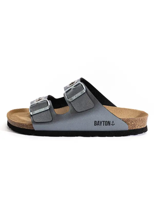 Bayton Bayton Natikače s potpeticom 'JANNY'  siva / crna