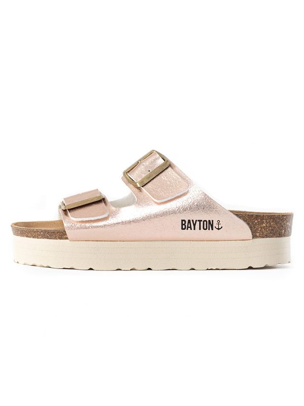 Bayton Bayton Natikače s potpeticom 'Japet'  rozo zlatna / roza / crna