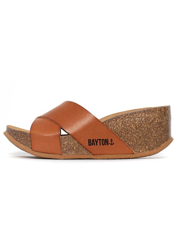 Bayton Bayton Natikače s potpeticom 'Liverpool'  boja devine dlake (camel)