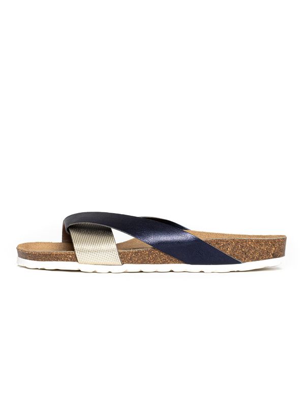 Bayton Bayton Natikače s potpeticom 'Mildura'  tamno plava / zlatna