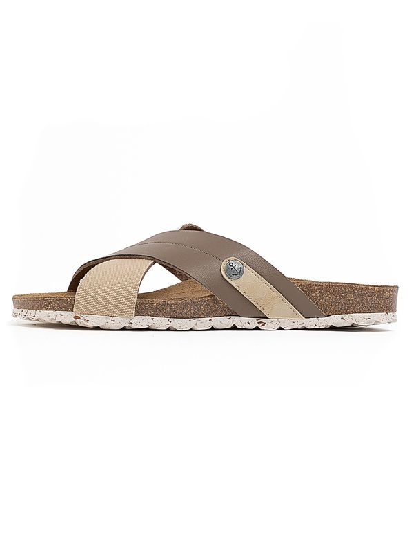 Bayton Bayton Natikače s potpeticom 'Mimizan'  toplo smeđa / tamno bež