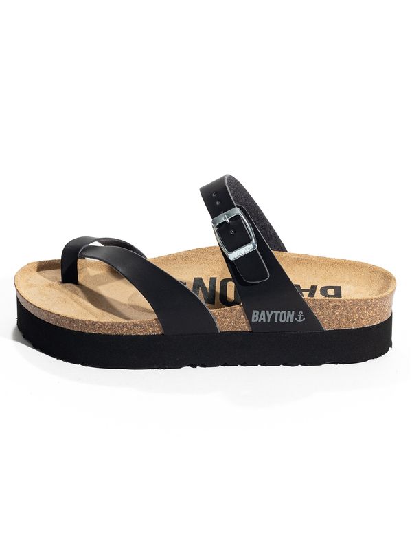 Bayton Bayton Natikače s potpeticom  pijesak / crna