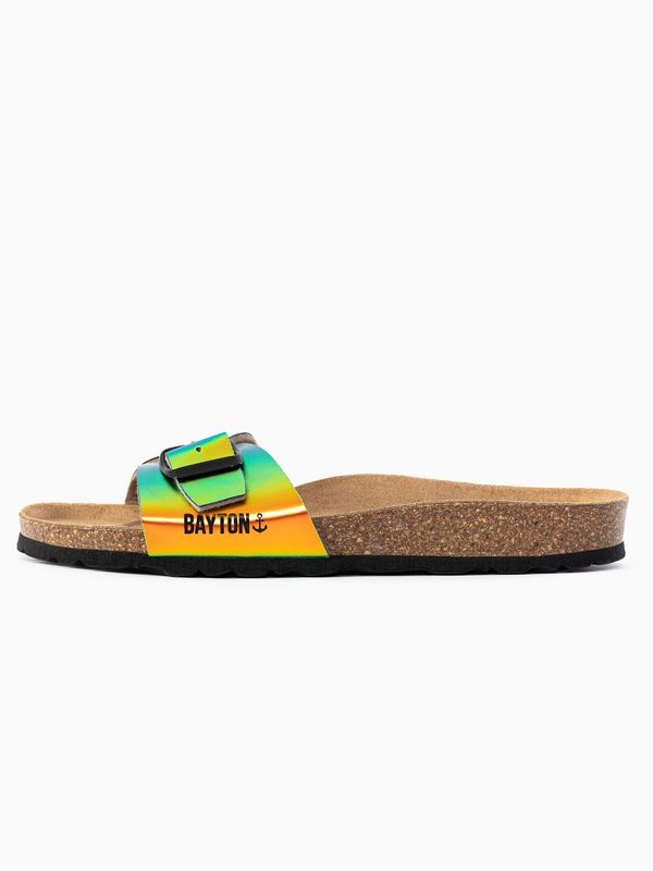 Bayton Bayton Natikače s potpeticom  zelena / narančasta