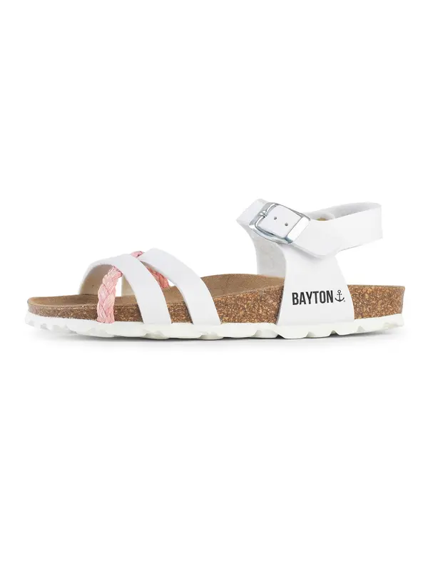Bayton Bayton Sandale 'Hestia'  smeđa / svijetloroza / crna / bijela