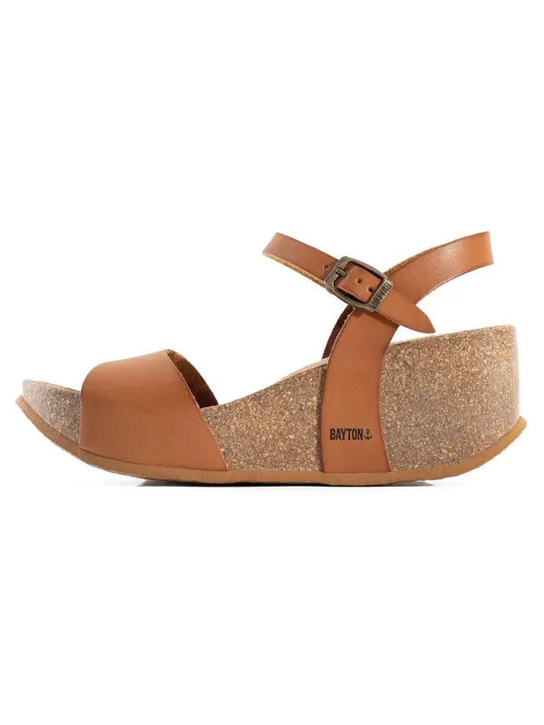 Bayton Bayton Sandale 'Maya'  boja devine dlake (camel) / crna