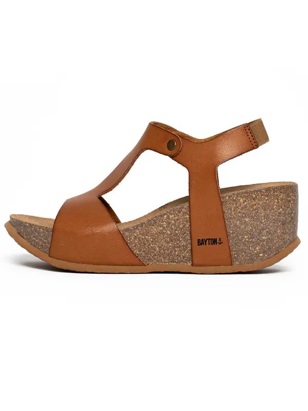 Bayton Bayton Sandale s remenčićima 'Madrida'  boja devine dlake (camel) / crna