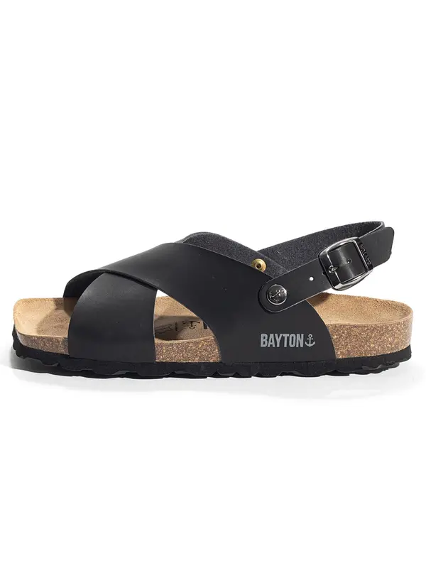 Bayton Bayton Sandale  siva / crna