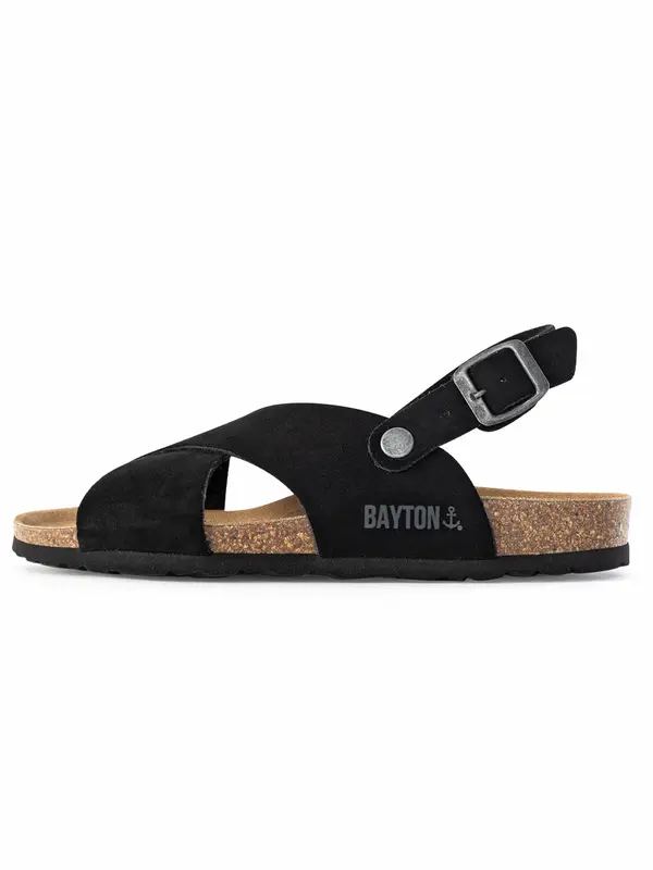 Bayton Bayton Sandale  siva / crna