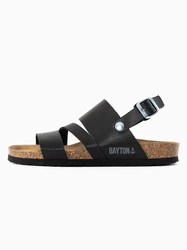 Bayton Bayton Sandale 'Vitoria'  siva / crna