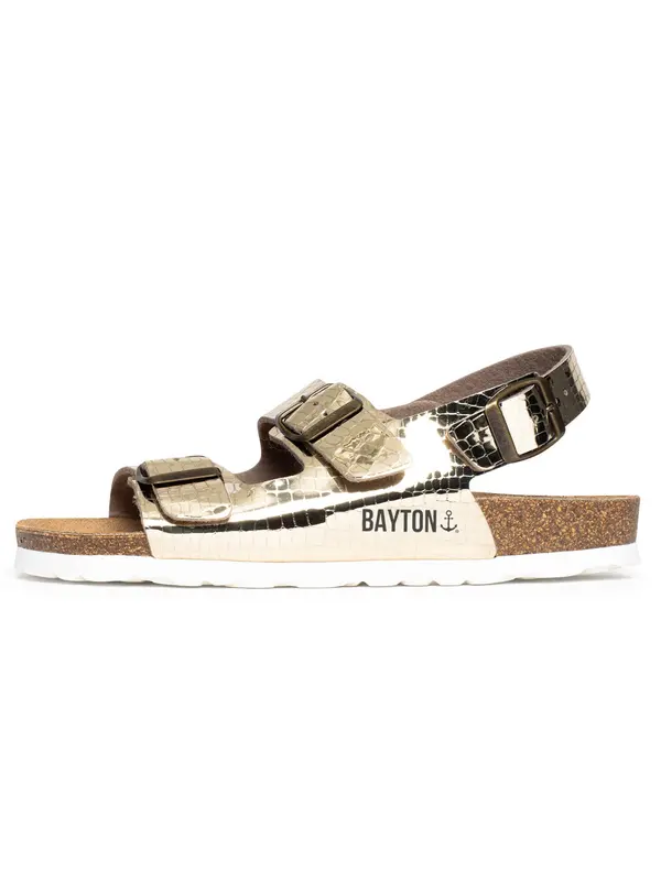Bayton Bayton Sandale  zlatna / crna