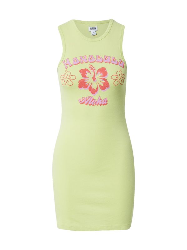 BDG Urban Outfitters BDG Urban Outfitters Ljetna haljina 'HONOLULU'  limun / roza / svijetlocrvena