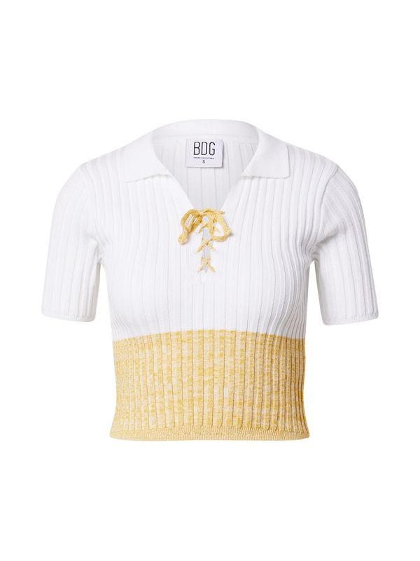 BDG Urban Outfitters BDG Urban Outfitters Pulover  žuta melange / bijela