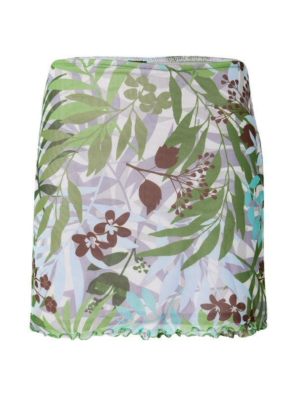 BDG Urban Outfitters BDG Urban Outfitters Suknja  plava / zelena / ljubičasta / bijela