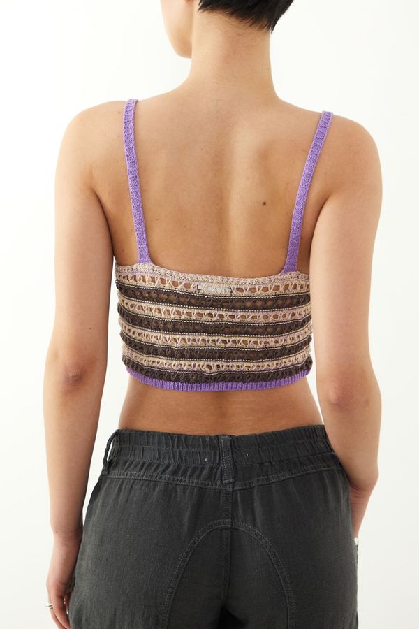 BDG Urban Outfitters BDG Urban Outfitters Top 'New Gigi'  bež / siva / ljubičasta