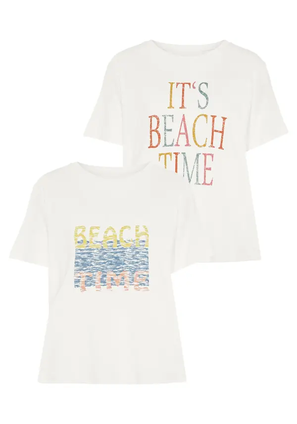 BEACH TIME BEACH TIME Majica  miks boja / bijela