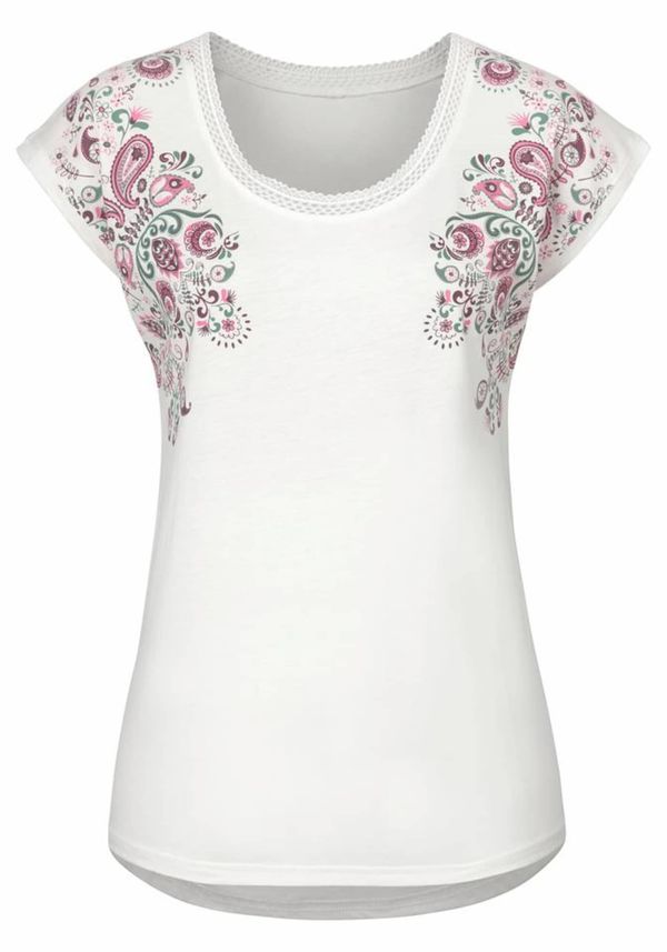 BEACH TIME BEACH TIME Majica  svijetloljubičasta / prljavo roza / biserno bijela