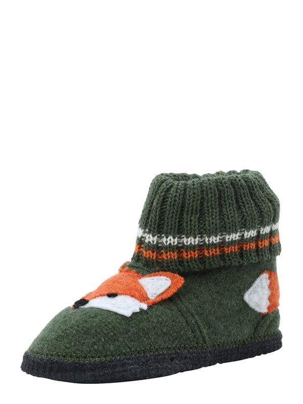 BECK BECK Papuče 'Fuchs'  kaki / narančasta / crna / bijela