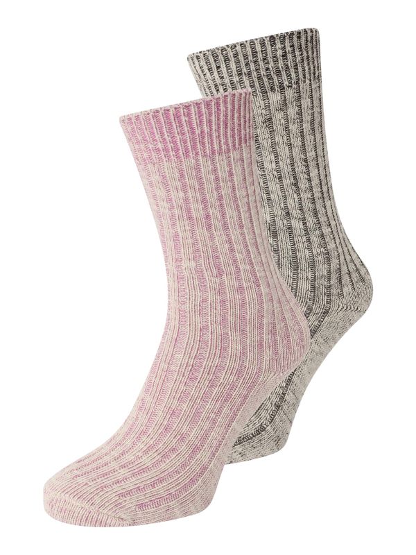 BeckSöndergaard BeckSöndergaard Čarape  antracit siva / bež siva / rosé / prljavo roza