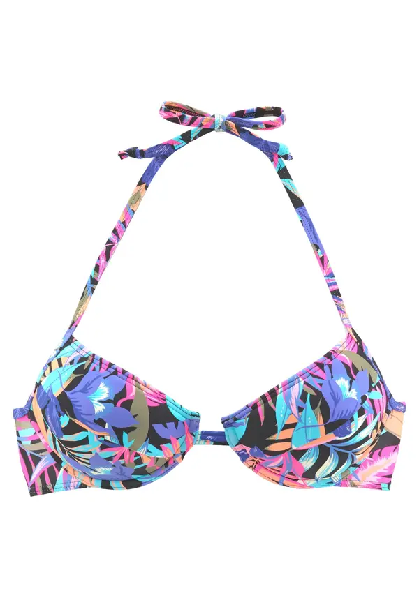 BENCH BENCH Bikini gornji dio  cijan plava / tamno ljubičasta / roza / crna